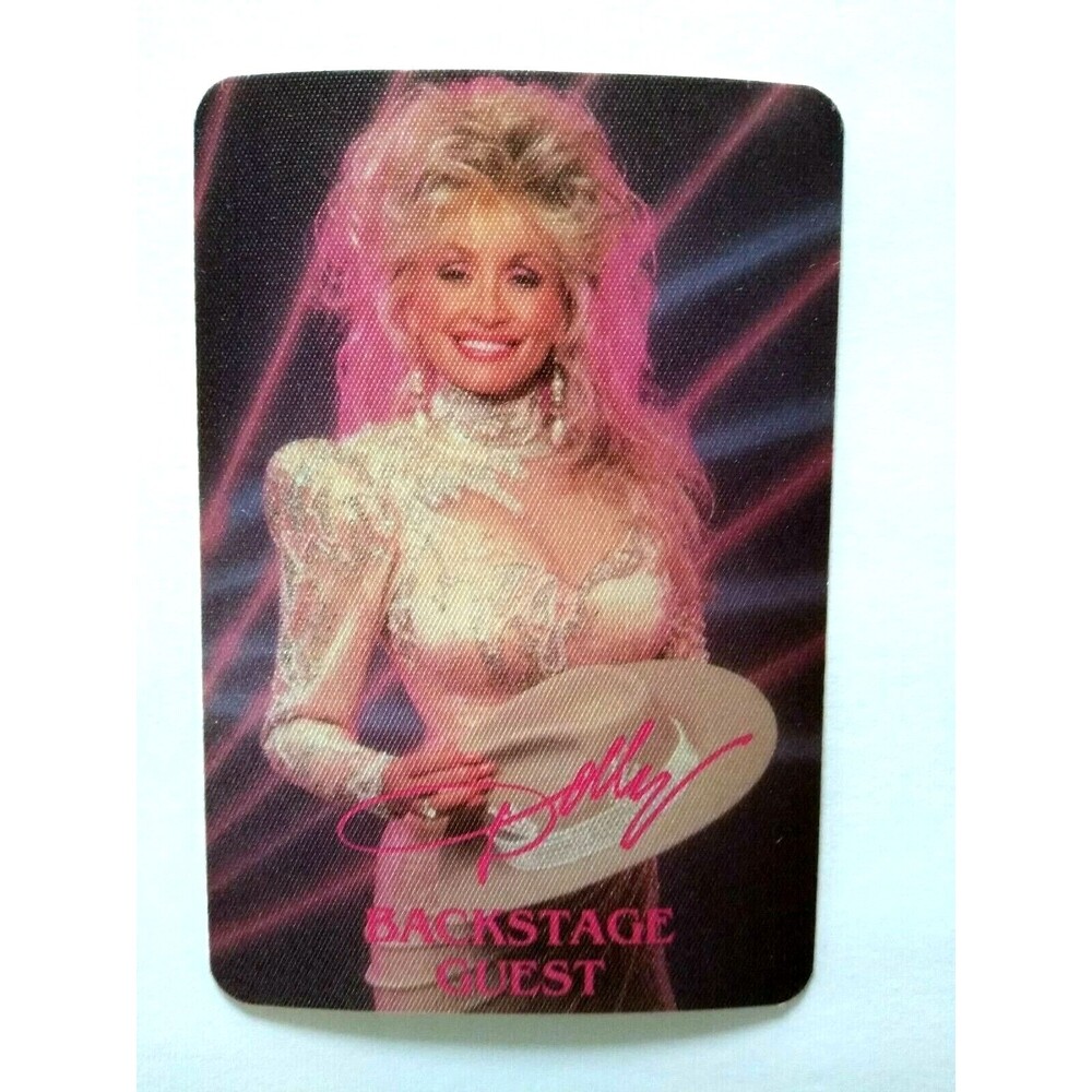 Dolly Parton Backstage Pass Original 1987 Think About Love Country Music Legend